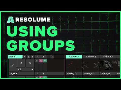 Learn Groups in Resolume | VJ Workflow | Quick Start Tutorial