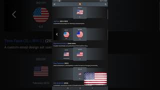 USA Flags in different emojis