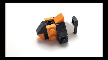 How to Build a LEGO Clownfish from ONLY 10 Bricks! (Tutorial)