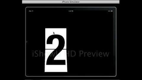 iPad flip-clock demo