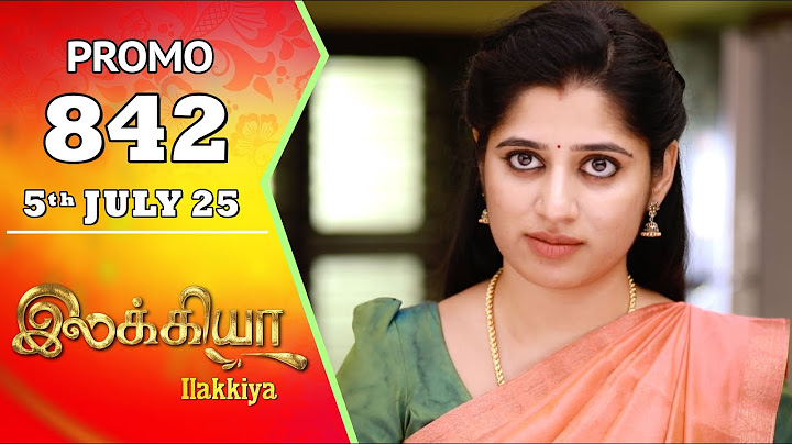 Ilakkiya Serial | Episode 842 Promo | Shambhavy | Nandan | Sushma Nair | Saregama TV Shows Tamil