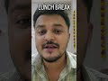 BANKER'S LUNCH BREAK MYTH😆😫 #shorts #funny #bankerslife