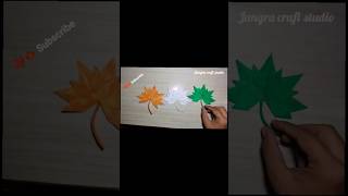 How To Make Maple Leafs With Paper | Autumn Leaves DIY |DIY Paper Maple Leaves 🍁 | #shorts