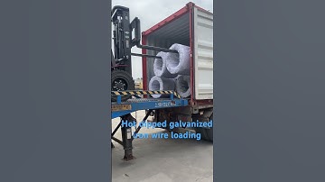 Hot dipped galvanized iron wire loading #iron #binding wire #galvanized iron wire #loading