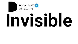 Invisible Antonyms | Opposite Words 