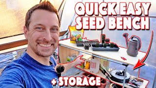 Easy DIY Seed Starting Table And Greenhouse Storage Ideas! by Country Living Experience: A Homesteading Journey 1,822 views 3 months ago 11 minutes, 20 seconds