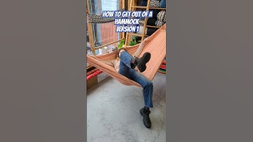 How to get out of a hammock - version 1 #hammock #hammocklife