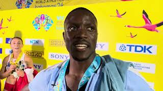 Letsile Tebogo Reacts to Botswana's 4x4 World Reays Win, Talks 200m World Record Potential