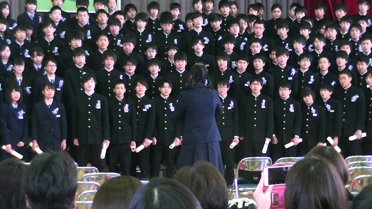 大崎市古川中学校卒業合唱「群青」「旅たちの日」