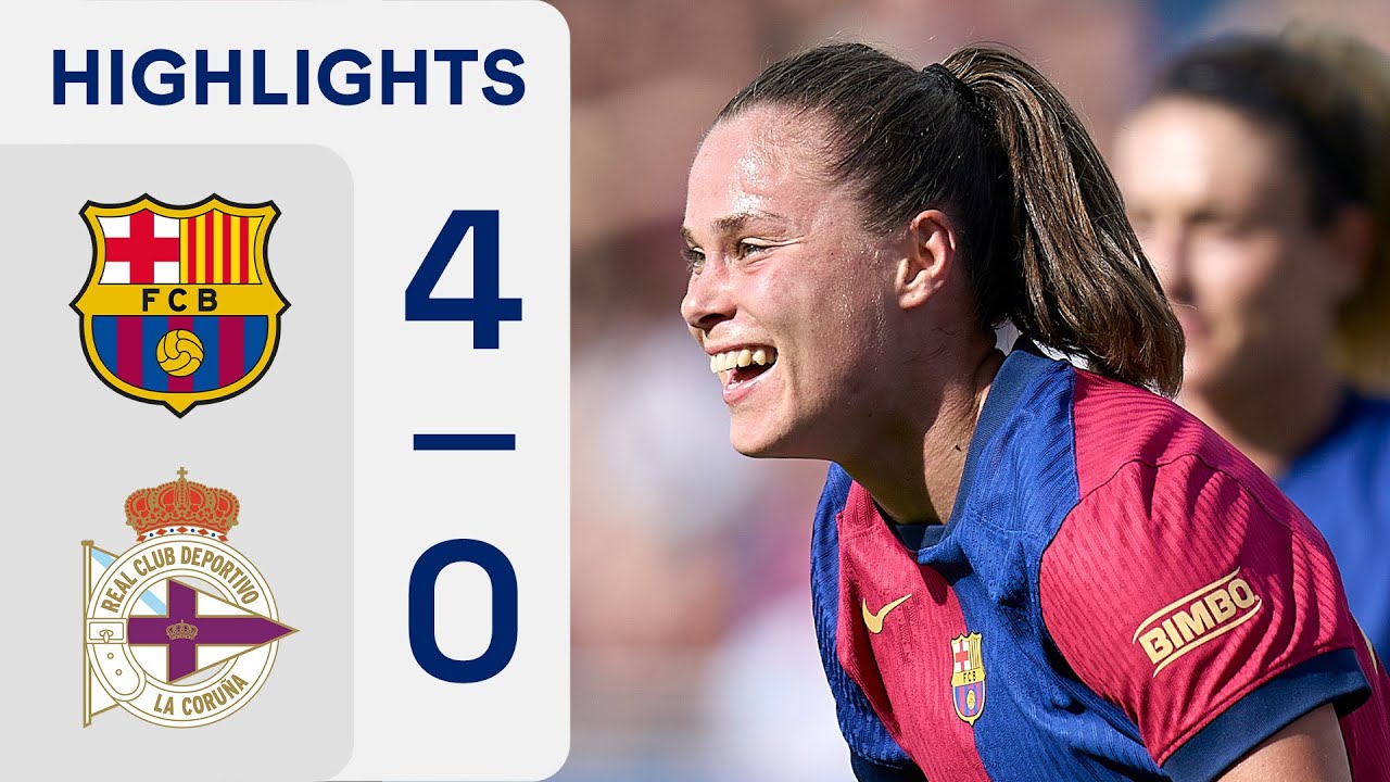 FC BARCELONA 4 - 0 DEPORTIVO ABANCA | RESUMEN LIGA F