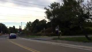 Fast CSX stack train heads west