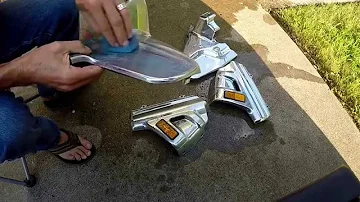 How do you spray chrome on plastic?