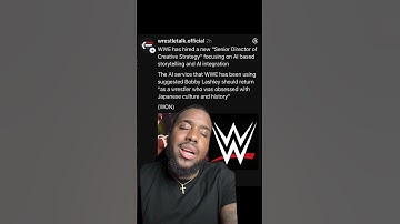 WWE WILL USE AI TO WRITE STORYLINES!?!?!?! #wwe #wrestling #wrestlingtopics #iwc