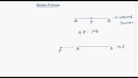 Section Formula