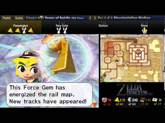 Legend of Zelda Spirit Tracks Walkthrough 09 (2/5) "Tower of Spirits (5): Disorientation Station"