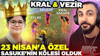 SASUKE'NİN KÖLESİ OLDUK!! 😂 (KRAL & VEZİR) | PUBG MOBILE