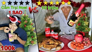 Thử Thách Cắm Trại Noel 0 Sao vs 6 Sao | Cắm Trại Giáng Sinh NOEL 10k vs Dubai 10 Triệu