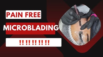 How to apply a numbing after mapping for microblading