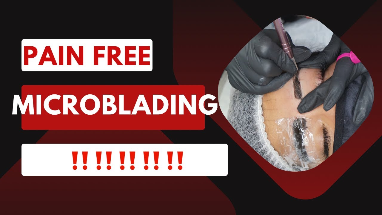 How to apply a numbing after mapping for microblading