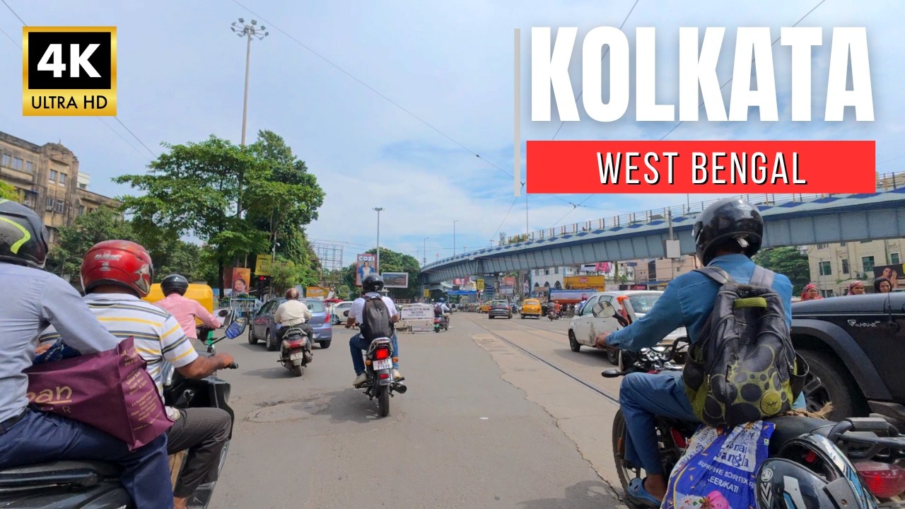 【India Drive 4K】Kolkata Esplanade to Topsia｜2025