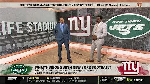 ESPN FIRST TAKE   Stephen A  & Michael Irvin HEATED debate  What's wrong with New York football