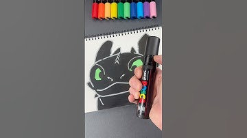 I Ruined My Drawing ❗️ 🤯…(#shorts) #posca #art