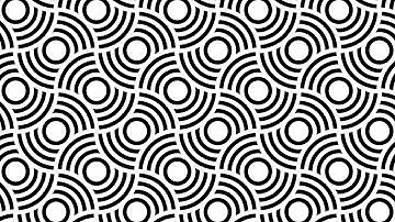 Corel DRAW tutorials | Design patterns | Black and white | Circles | 058