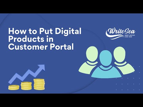 How to put digital products in a customer portal?