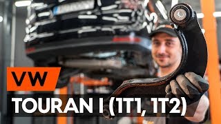 How to change rear suspension arm / rear control arm on VW TOURAN 1 (1T1, 1T2) [TUTORIAL AUTODOC]