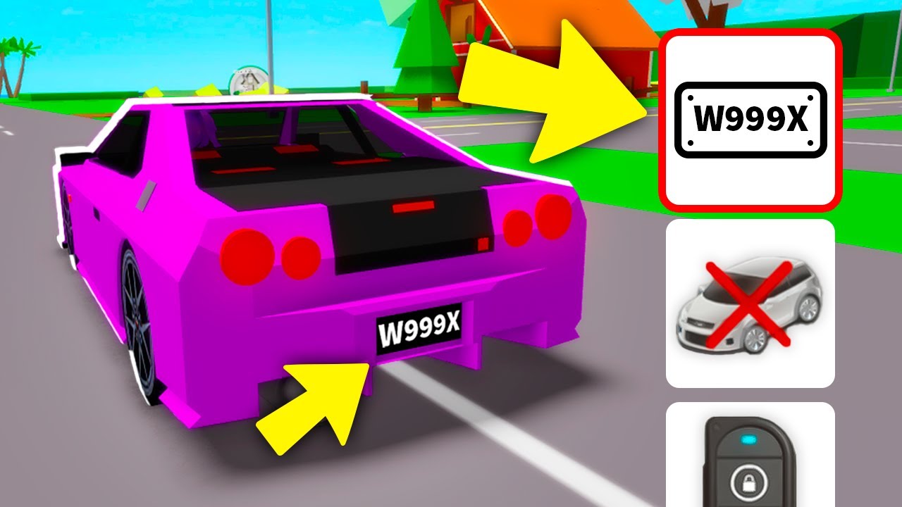 How To CHANGE YOUR LICENCE PLATE in BROOKHAVEN!