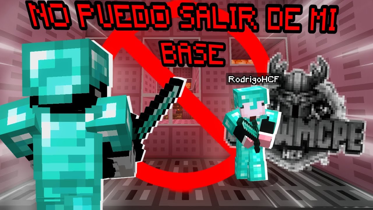 Minecraft pero no puedo salir de mi BASE! 😱 |HCF