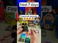 💠next 7 days💠 #youtubeshorts