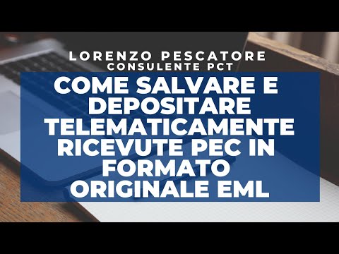 Come salvare le ricevute PEC originali e depositarle telematicamente