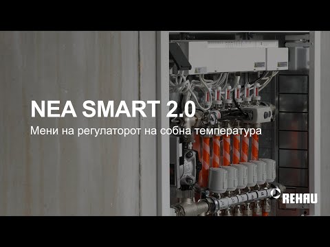 NEA SMART 2.0 - Мени на регулаторот на собна температура