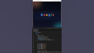 Google Animation with Hover Effects| HTML & CSS |Cool UI Design#webdevelopment#coding #shorts
