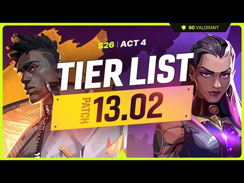 NEW Agent Tier List PATCH 13.02! - MASSIVE PHOENIX NERFS!