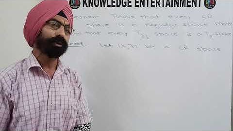 Topology: Separation axioms; Part 20