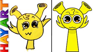 How to Draw Sprunki Suni 🟡 Vana vs Natia | Hay Art