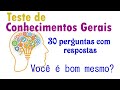 Quiz Mania Brasil 1 - Teste de Conhecimentos Gerais - Para treinar para concursos e ENEM