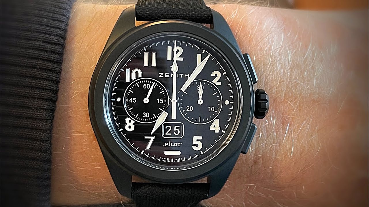 Zenith pilot big date flyback ceramic unboxing
