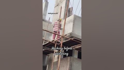 Hacking work before plastering #construction #civilengineering #workers #engineering #skills #shorts