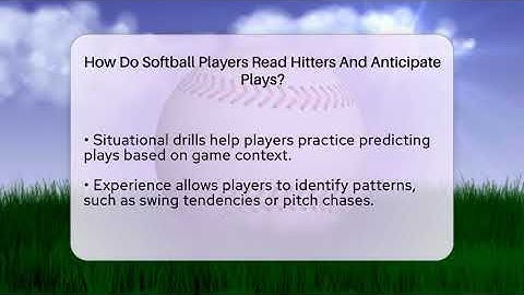 How Do Softball Players Read Hitters And Anticipate Plays? - Softball Basics and Beyond