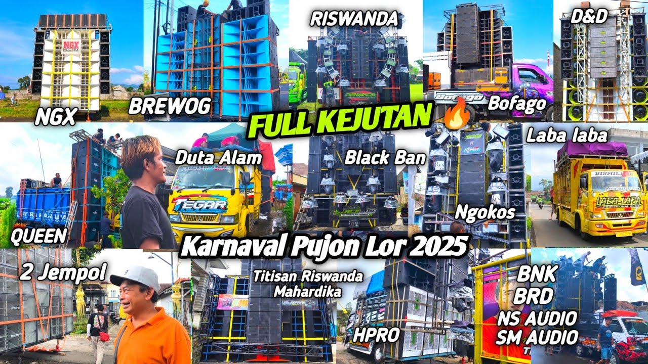 Penuh Kejutan🔥Komplit Daftar 21 sound karnaval Pembukaan 2025,Pujon Lor