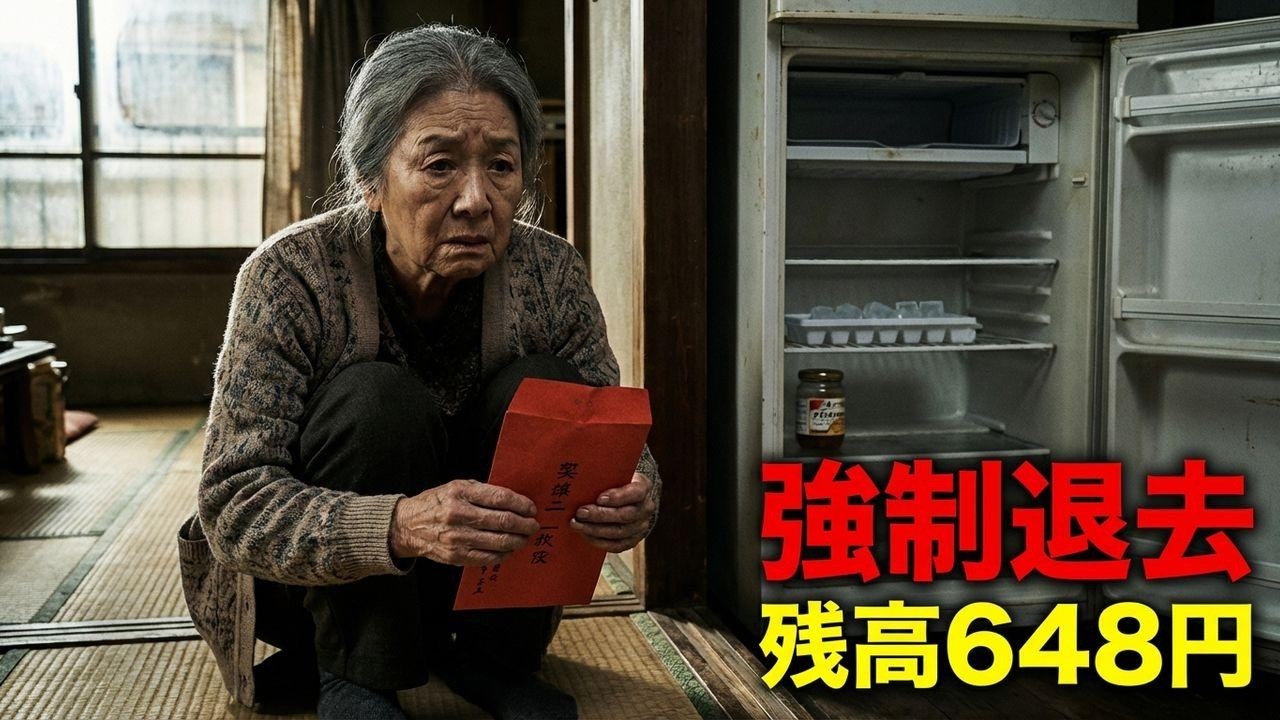 【年金地獄】75歳女性、家賃滞納で強制退去。冷蔵庫の中は「氷と味噌」だけだった…
