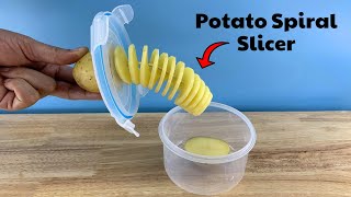 How To Make A Spiral Potato Slicer || DIY Tonardo Potato Cutter