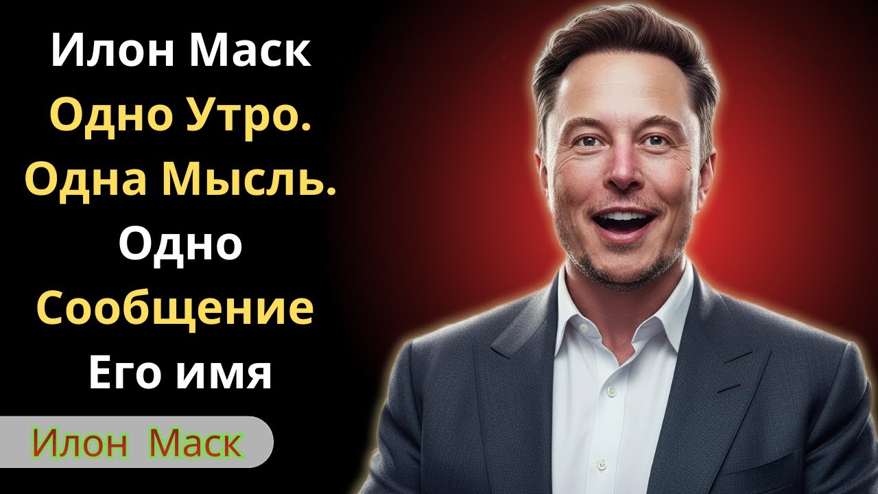 Илон Маск Проснулся С Мыслью О Ней — И Сказал Это Впервые
