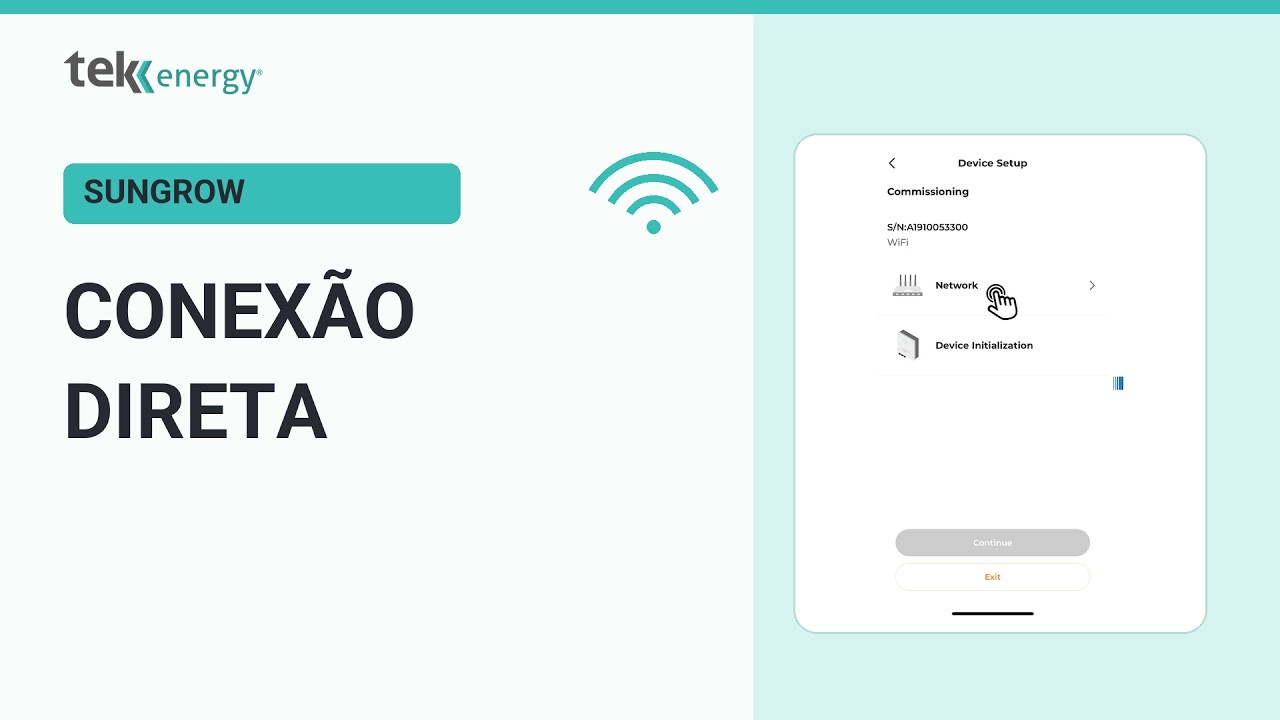 Sungrow: Configure o Wi-Fi por Conexão Direta - YouTube