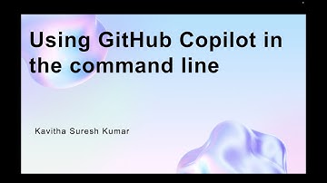 Using GitHub Copilot in the command line