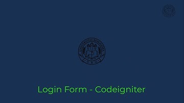 Login Form Menggunakan Framework Codeigniter
