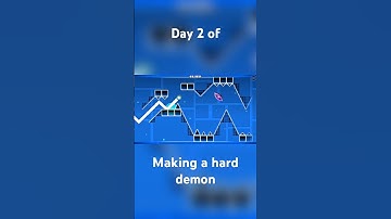 Day 2 of making a hard demon #geometrydashshorts #geometrydash #gdupdate #gd #shorts #games